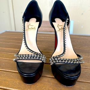 Stunning pair of limited edition, spiky heels from Christian Louboutin.